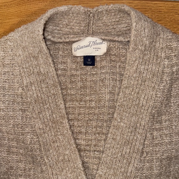 Women's Beige Button-Up Sweater - Picture 4 of 5